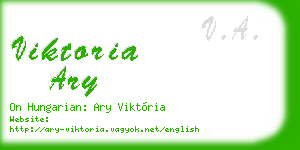 viktoria ary business card